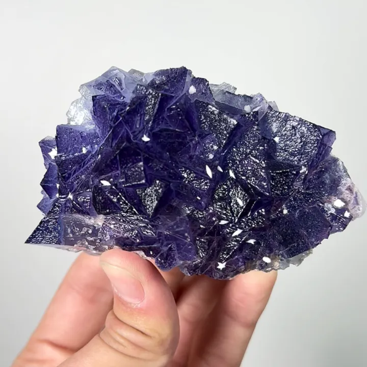 Natural Purple Fluorite, Mineral Specimen: Inner Mongolia,China (90*55*40MM) image