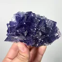 Natural Purple Fluorite, Mineral Specimen: Inner Mongolia,China (90*55*40MM) - image 2