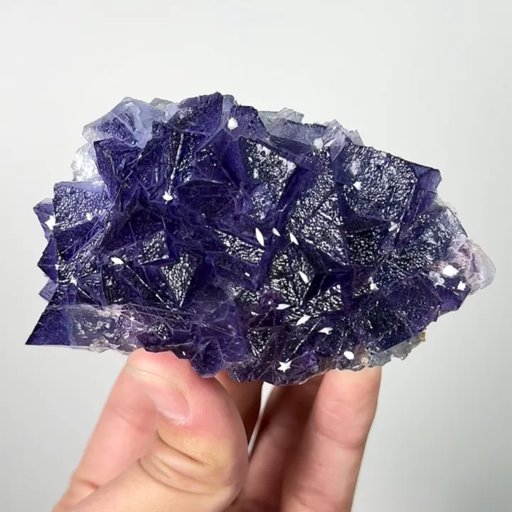 Natural Purple Fluorite, Mineral Specimen: Inner Mongolia,China (90*55*40MM) - image 4