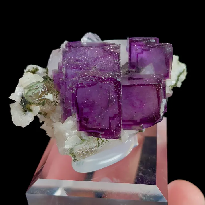 Natural Purple Fluorite, Mineral Specimen: Yaogangxian,Hunan (50*30*25MM) - image 6