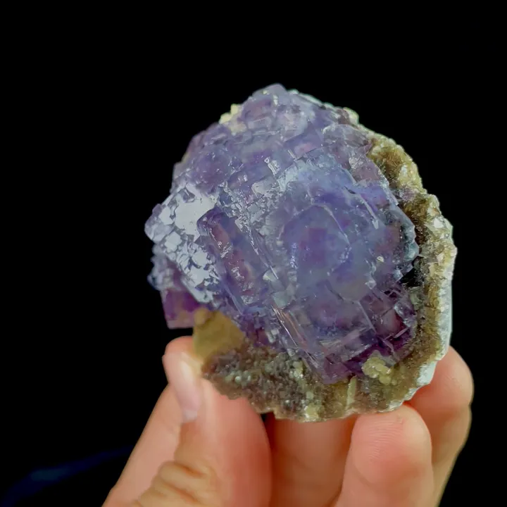 Natural Purple Fluorite, Mineral Specimen: Yaogangxian,Hunan (70*50*30MM) - image 4
