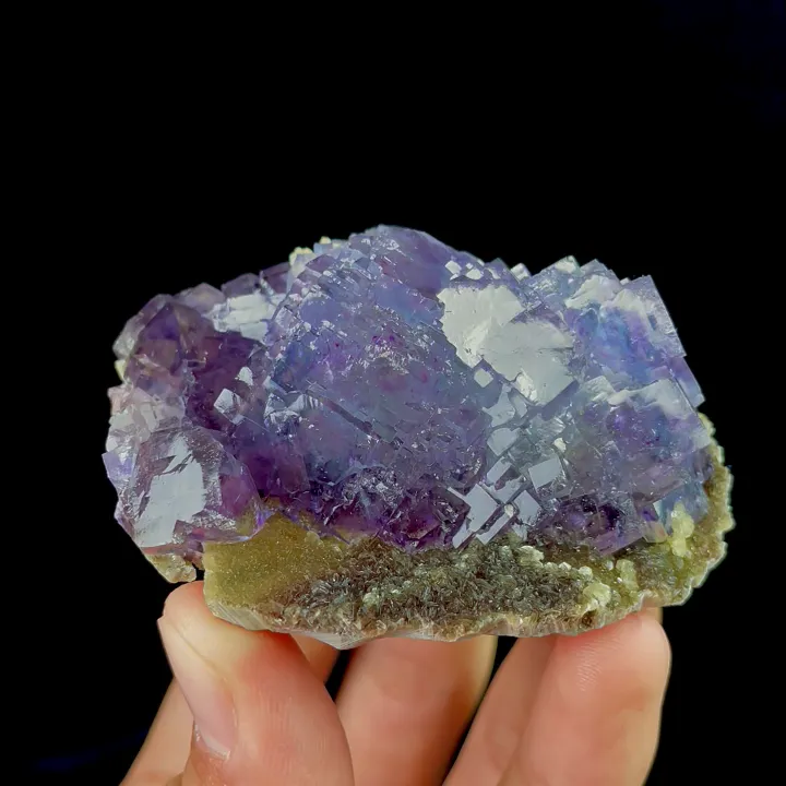 Natural Purple Fluorite, Mineral Specimen: Yaogangxian,Hunan (70*50*30MM) image