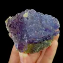 Natural Purple Fluorite, Mineral Specimen: Yaogangxian,Hunan (70*50*30MM) - image 5