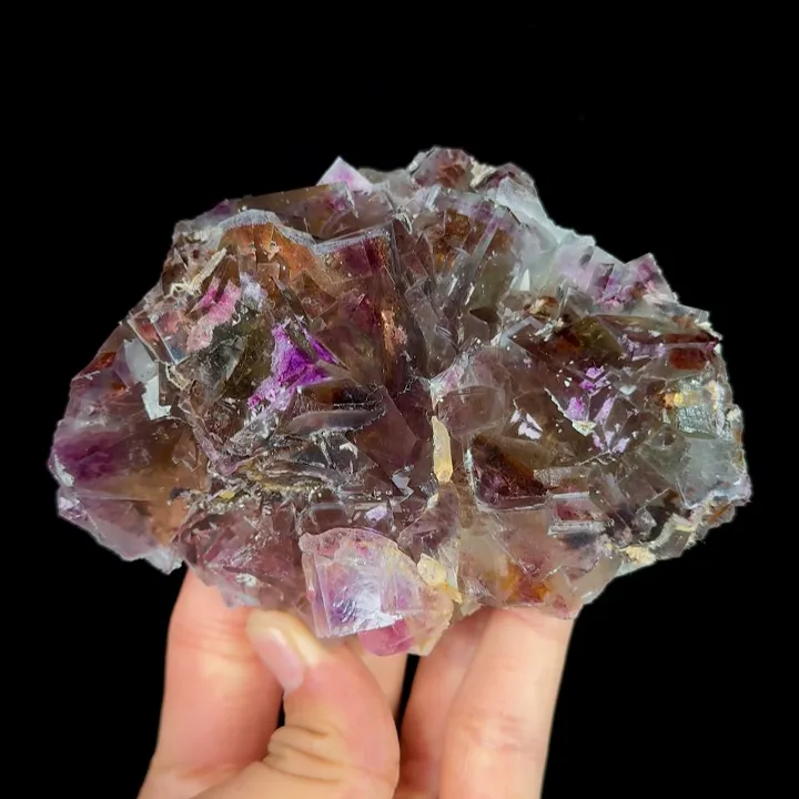 Natural Purple Fluorite, Mineral Specimen: Yindu,Inner Mongolia (150*85*40MM) - image 5