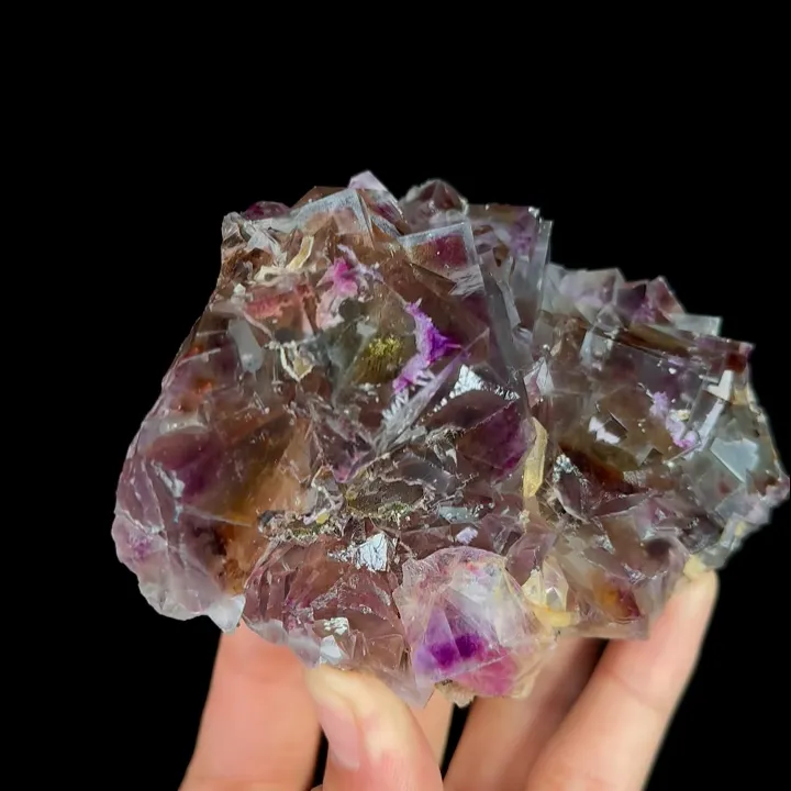 Natural Purple Fluorite, Mineral Specimen: Yindu,Inner Mongolia (150*85*40MM) - image 3