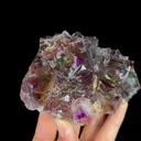 Natural Purple Fluorite, Mineral Specimen: Yindu,Inner Mongolia (150*85*40MM) - image 3
