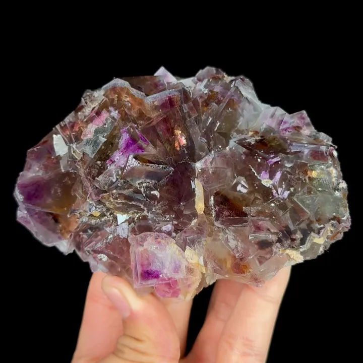 Natural Purple Fluorite, Mineral Specimen: Yindu,Inner Mongolia (150*85*40MM) - image 6