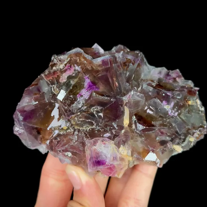 Natural Purple Fluorite, Mineral Specimen: Yindu,Inner Mongolia (150*85*40MM) - image 4