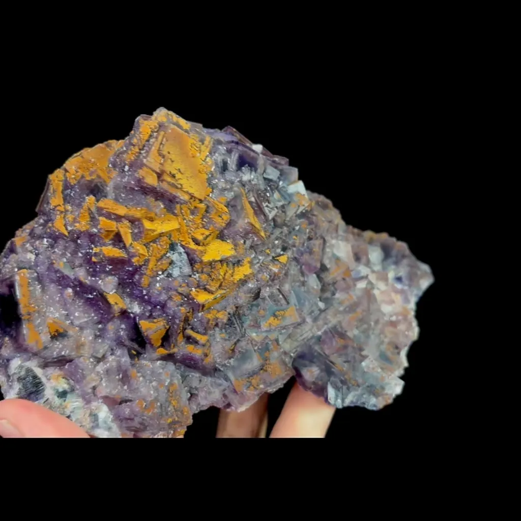 Natural Purple Fluorite, Mineral Specimen:Henan,China (165*95*75MM) - image 7