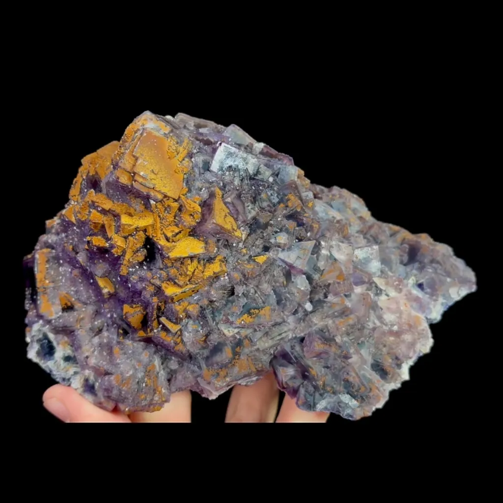 Natural Purple Fluorite, Mineral Specimen:Henan,China (165*95*75MM) - image 8