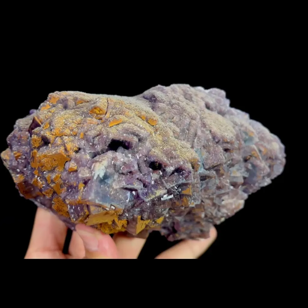 Natural Purple Fluorite, Mineral Specimen:Henan,China (165*95*75MM) - image 4
