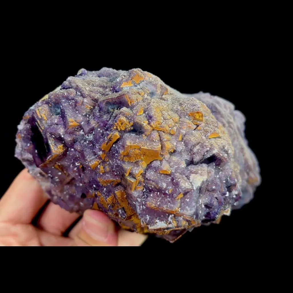 Natural Purple Fluorite, Mineral Specimen:Henan,China (165*95*75MM) - image 5