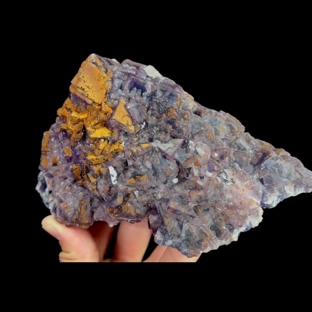 Natural Purple Fluorite, Mineral Specimen:Henan,China (165*95*75MM) - image 3
