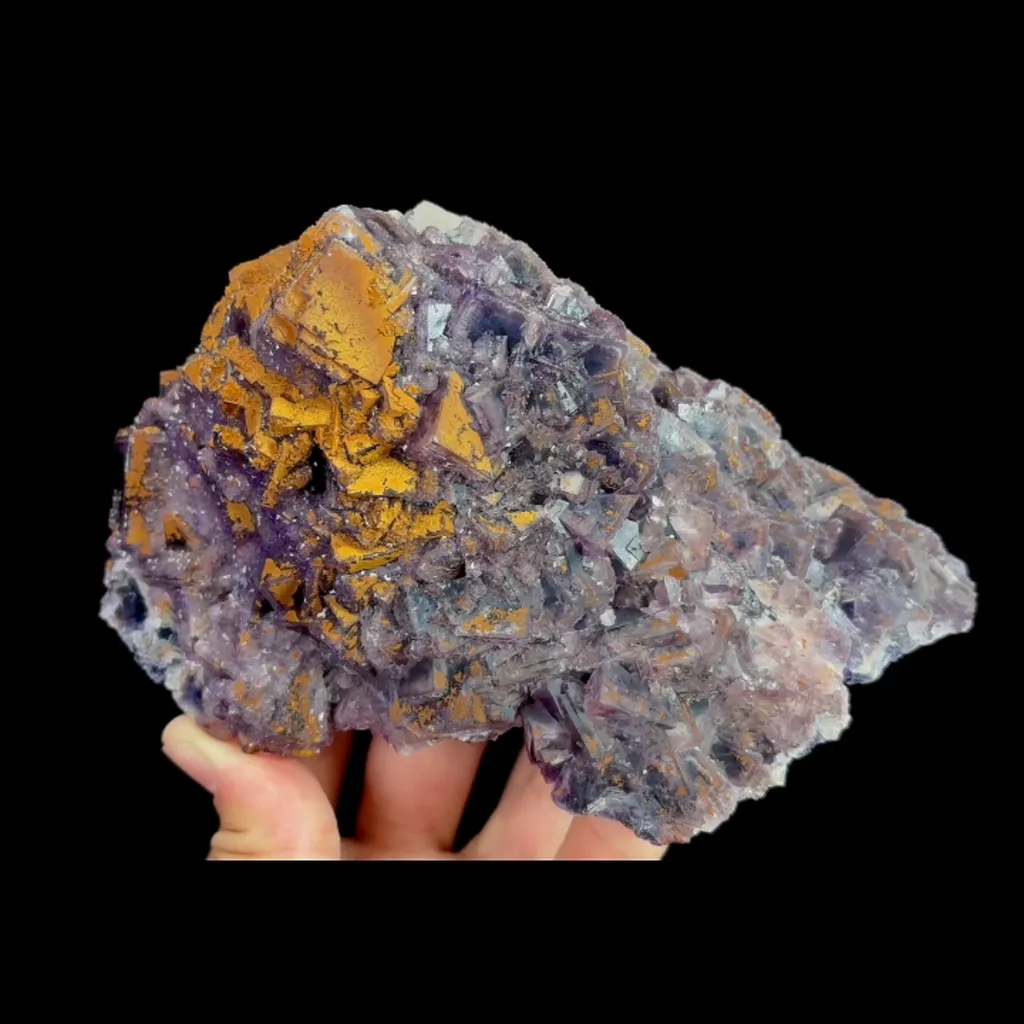 Natural Purple Fluorite, Mineral Specimen:Henan,China (165*95*75MM) - image 9