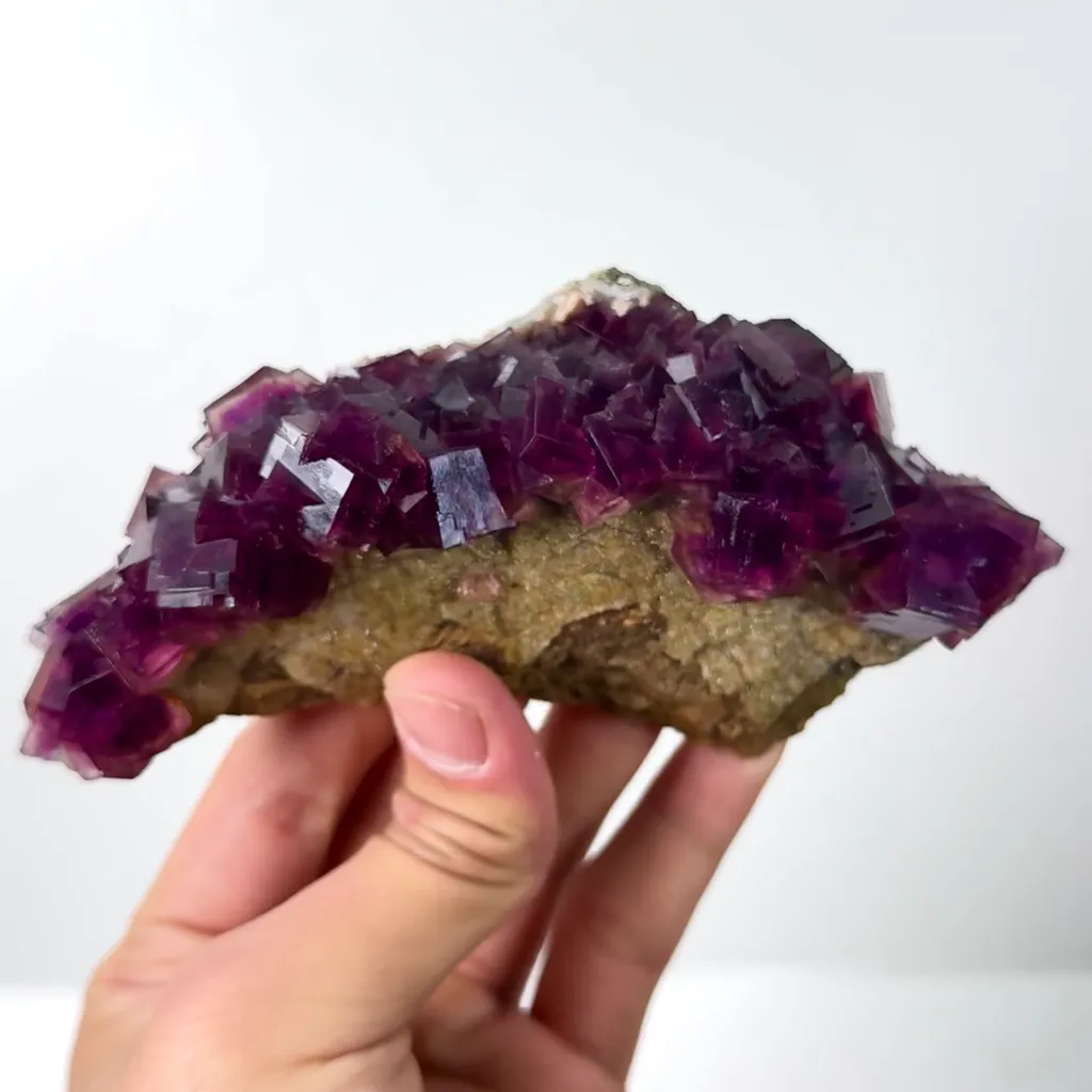 Natural Purple Fluorite Mineral Specimen,High Quality Specimen,ANHUI,CHINA(139*70*42mm) - image 2