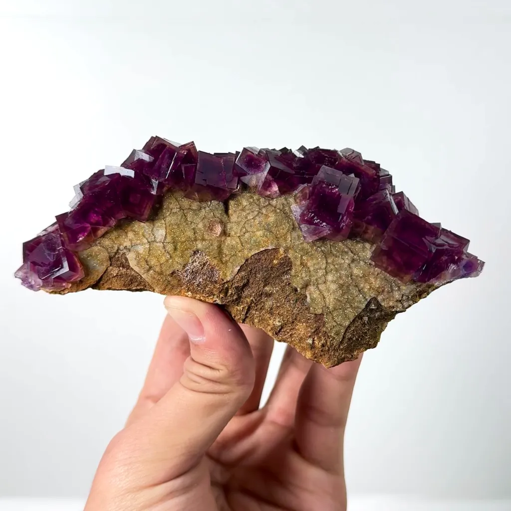 Natural Purple Fluorite Mineral Specimen,High Quality Specimen,ANHUI,CHINA(139*70*42mm) - image 3