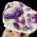 Natural Purple Fluorite Mineral Specimen,High Quality Specimen,ANHUI,CHINA(99*86*47mm) - image 2
