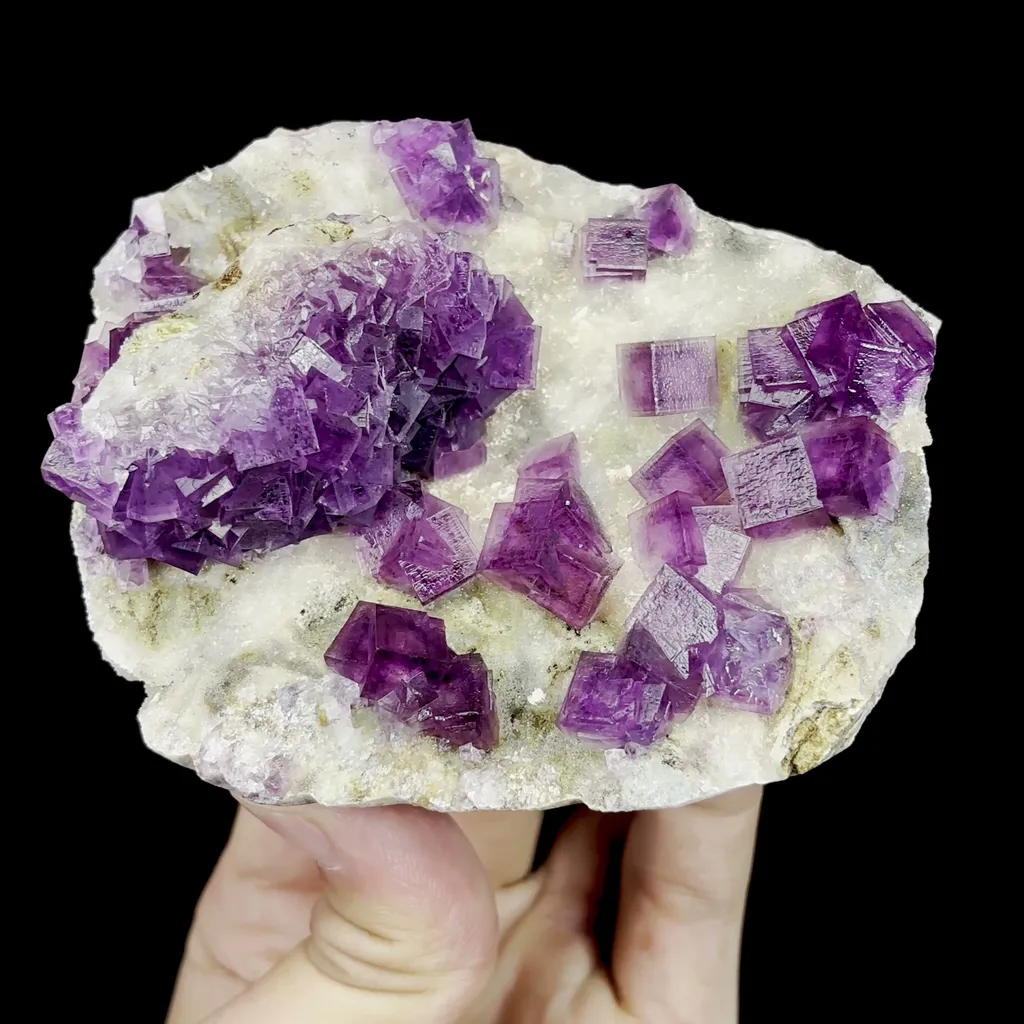 Natural Purple Fluorite Mineral Specimen,High Quality Specimen,ANHUI,CHINA(99*86*47mm) - image 3