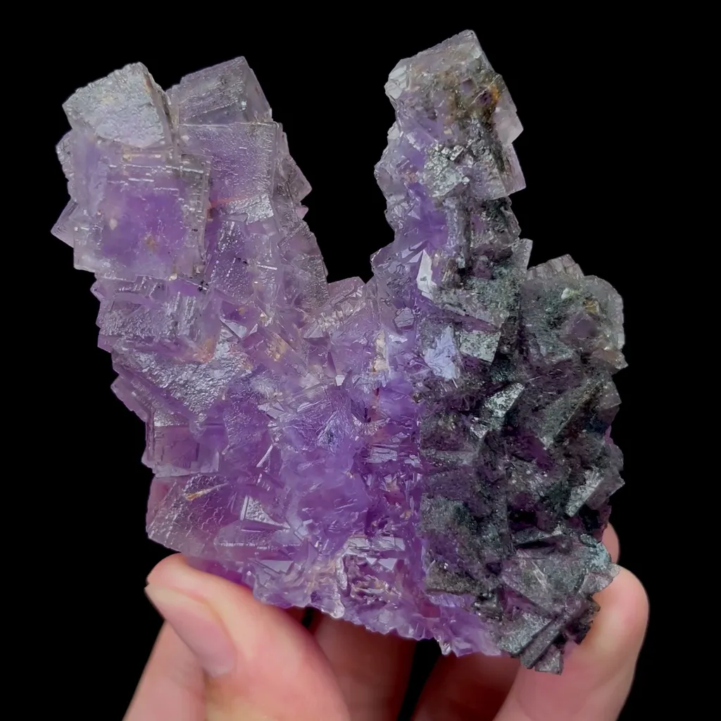 Natural Purple Fluorite Mineral Specimen,High Quality Specimen,GUIZHOU,CHINA(70*35*75mm) - image 4