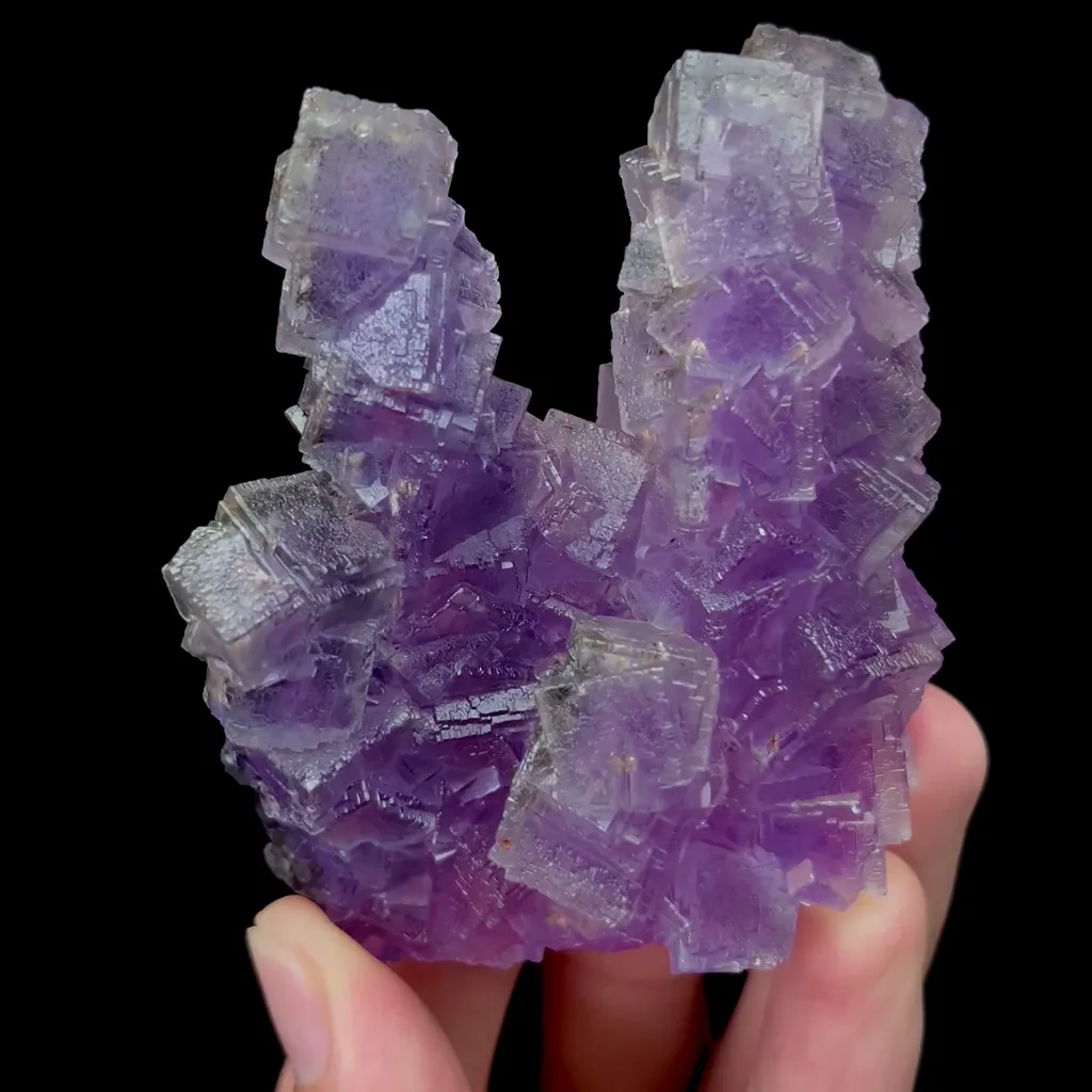 Natural Purple Fluorite Mineral Specimen,High Quality Specimen,GUIZHOU,CHINA(70*35*75mm) image