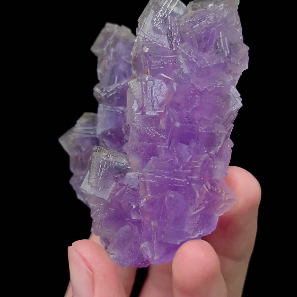 Natural Purple Fluorite Mineral Specimen,High Quality Specimen,GUIZHOU,CHINA(70*35*75mm) - image 2