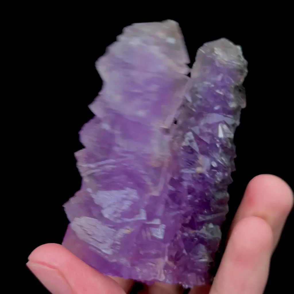 Natural Purple Fluorite Mineral Specimen,High Quality Specimen,GUIZHOU,CHINA(70*35*75mm) - image 3