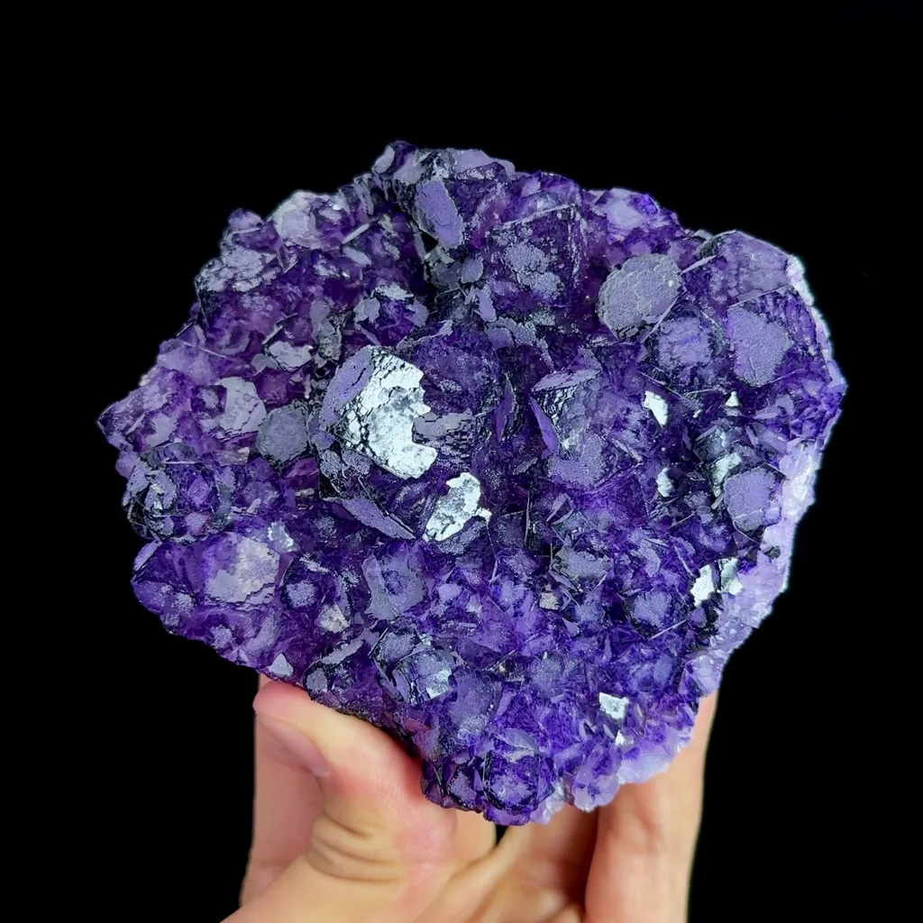 Natural Purple Fluorite Mineral Specimen,High Quality Specimen,HENAN,CHINA(107*98*40mm) - image 4