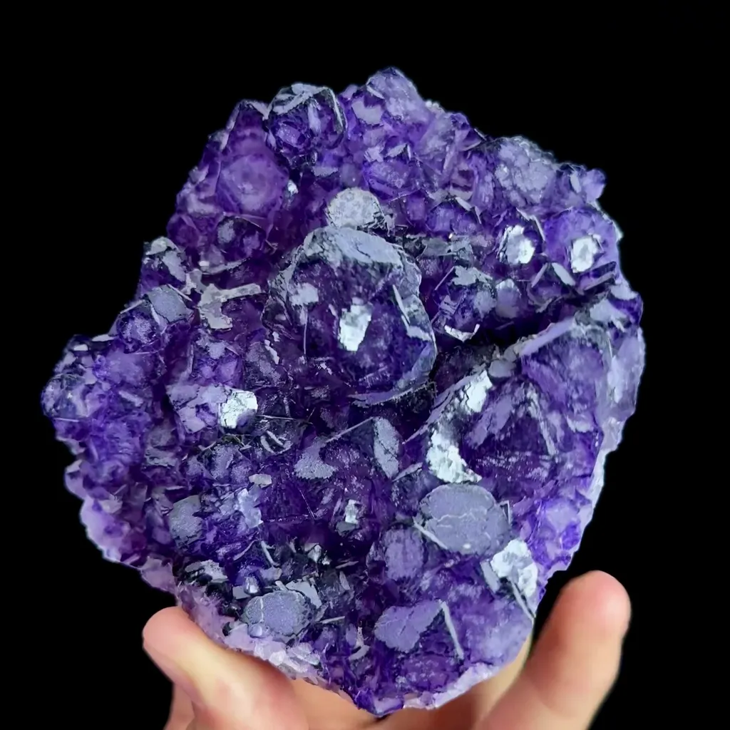 Natural Purple Fluorite Mineral Specimen,High Quality Specimen,HENAN,CHINA(107*98*40mm) - image 2