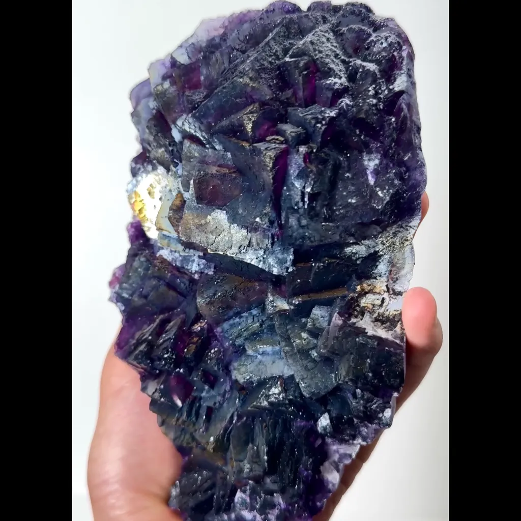 Natural Purple Fluorite Mineral Specimen,High Quality Specimen,HENAN,CHINA(170*90*48mm) - image 3