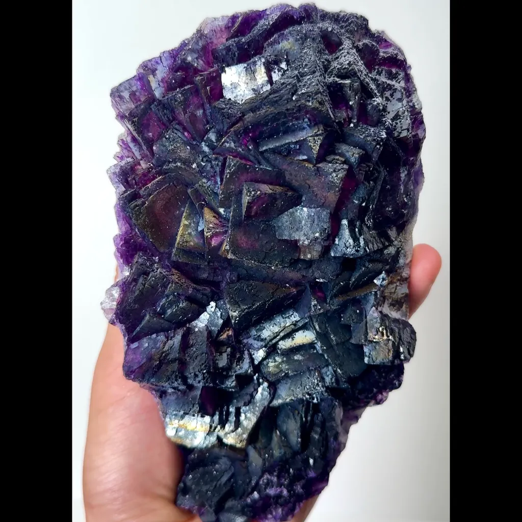 Natural Purple Fluorite Mineral Specimen,High Quality Specimen,HENAN,CHINA(170*90*48mm) - image 5