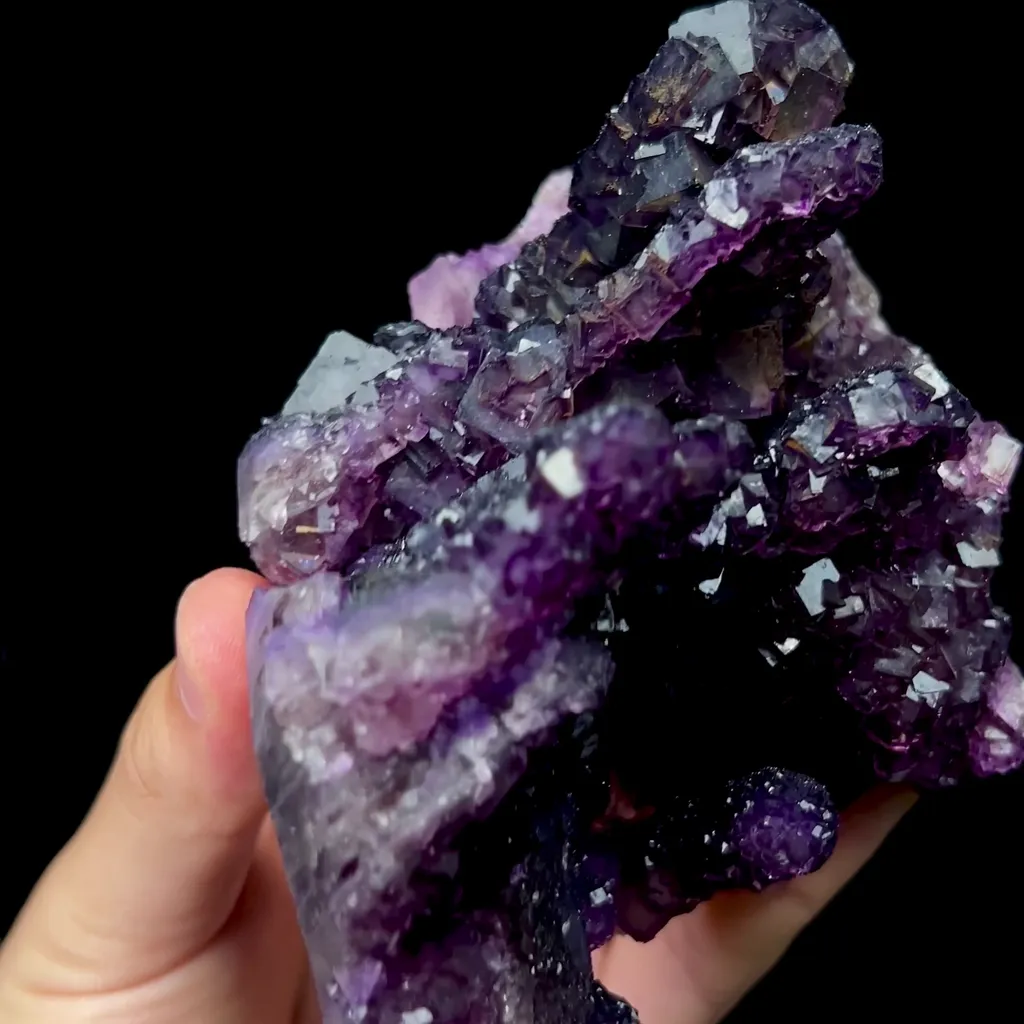 Natural Purple Fluorite Mineral Specimen,High Quality Specimen,HENAN,CHINA(90*105*75mm) - image 7