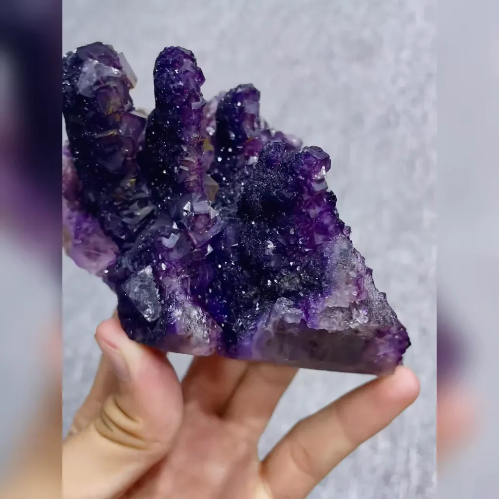Natural Purple Fluorite Mineral Specimen,High Quality Specimen,HENAN,CHINA(90*105*75mm) - image 5