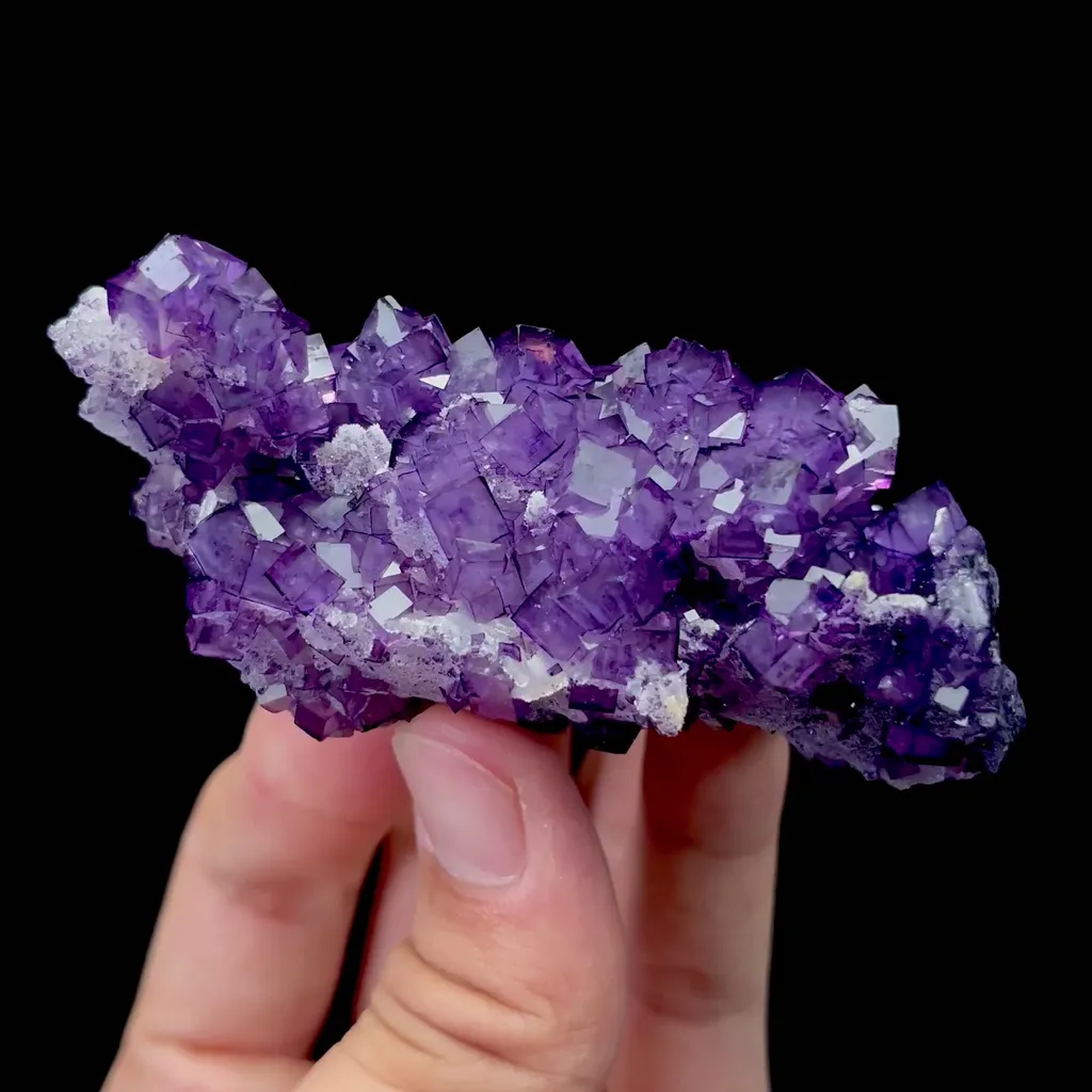 Natural Purple Fluorite Mineral Specimen,High Quality Specimen,HUNAN,CHINA(85*35*35mm) image