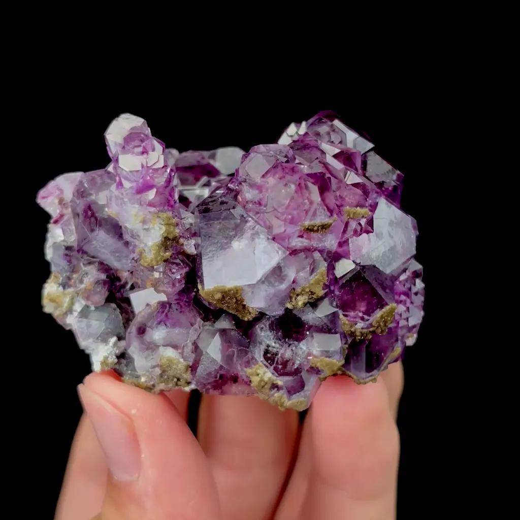 Natural Purple Fluorite Mineral Specimen,High Quality Specimen,INNER MONGOLIA,CHINA(60*40*30mm) image