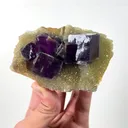 Natural Purple Fluorite Mineral Specimen,High Quality Specimen,MANAOSHAN,CHENZHOU,HUNAN,CHINA(100*70*44mm) - image 1