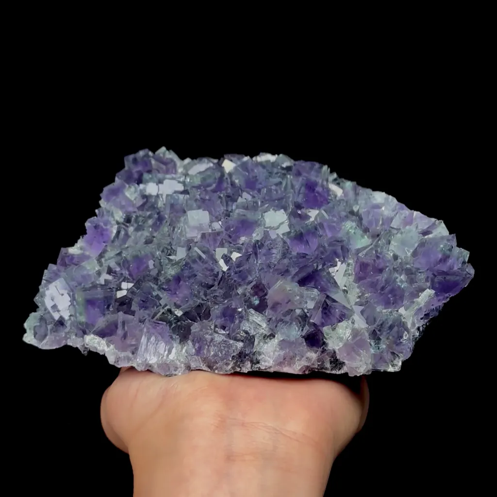 Natural Purple Fluorite Mineral Specimen,High Quality Specimen,XIANGHUALING,HUNAN,CHINA(170*110*50mm) - image 5