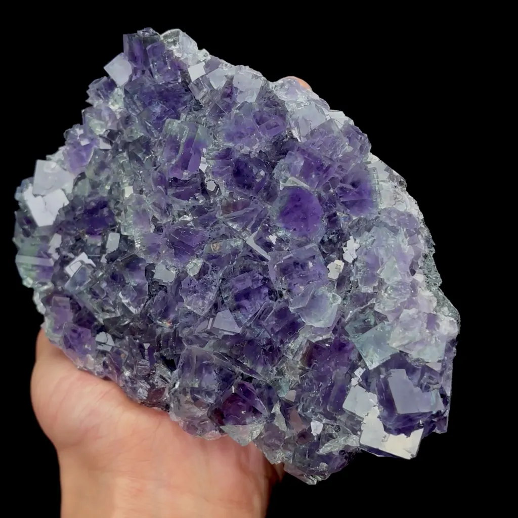 Natural Purple Fluorite Mineral Specimen,High Quality Specimen,XIANGHUALING,HUNAN,CHINA(170*110*50mm) - image 6