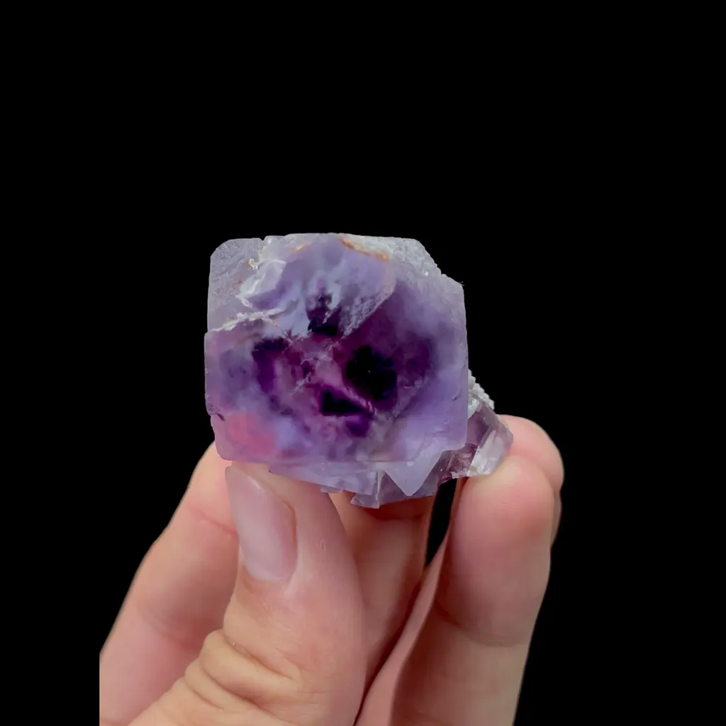 Natural Purple Fluorite Mineral Specimen,High Quality Specimen,XIANGHUALING,HUNAN,CHINA(37*32*23mm) - image 4