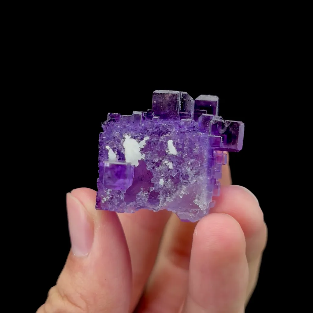 Natural Purple Fluorite Mineral Specimen,High Quality Specimen,XINJIANG,CHINA(28*32*29mm) - image 2