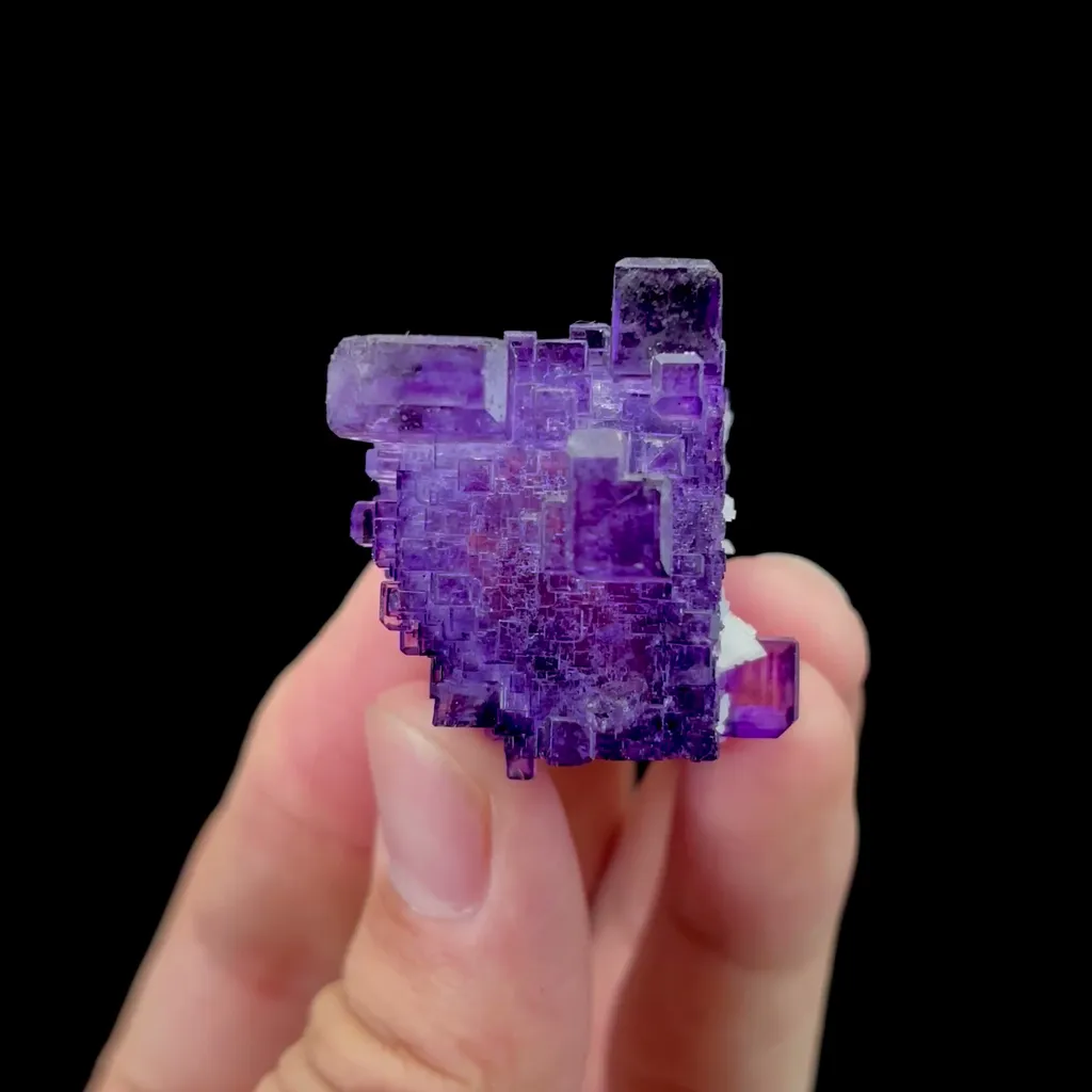 Natural Purple Fluorite Mineral Specimen,High Quality Specimen,XINJIANG,CHINA(28*32*29mm) image