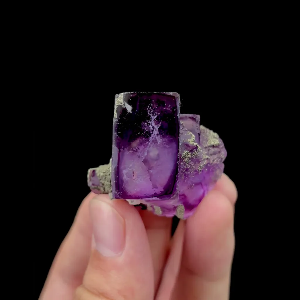 Natural Purple Fluorite Mineral Specimen,High Quality Specimen,YAO GANG XIAN,HUNAN,CHINA(36*27*32mm) image