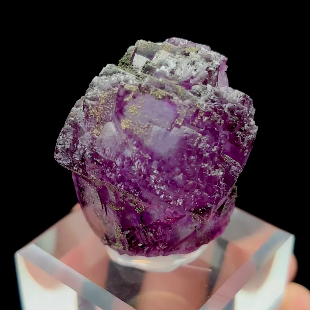 Natural Purple Fluorite Mineral Specimen,High Quality Specimen,YAO GANG XIAN,HUNAN,CHINA(37*32*39mm) image