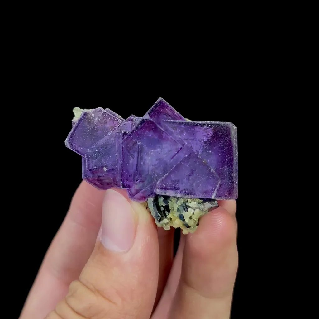 Natural Purple Fluorite Mineral Specimen,High Quality Specimen,YAO GANG XIAN,HUNAN,CHINA(48*33*25mm) image