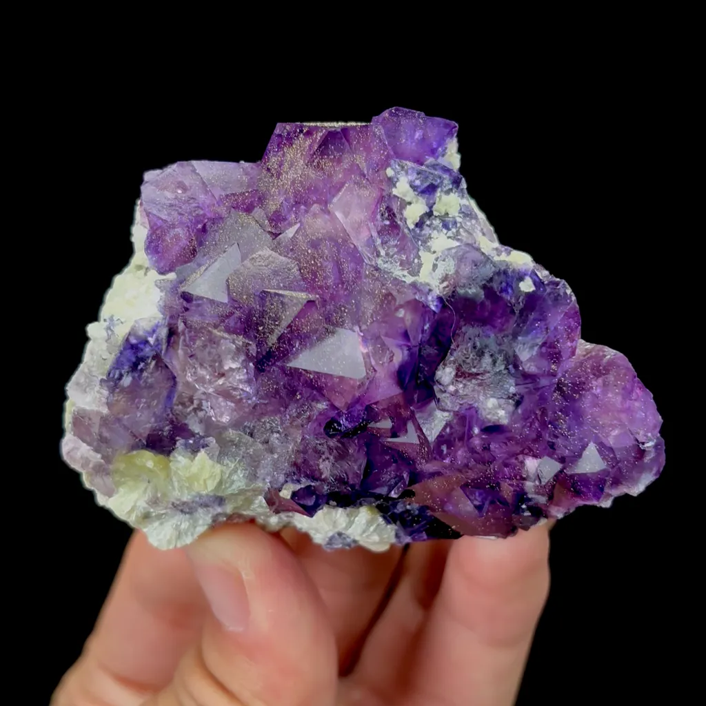 Natural Purple Fluorite Mineral Specimen,High Quality Specimen,YINDU,INNER MONGOLIA,CHINA(72*52*30mm) image