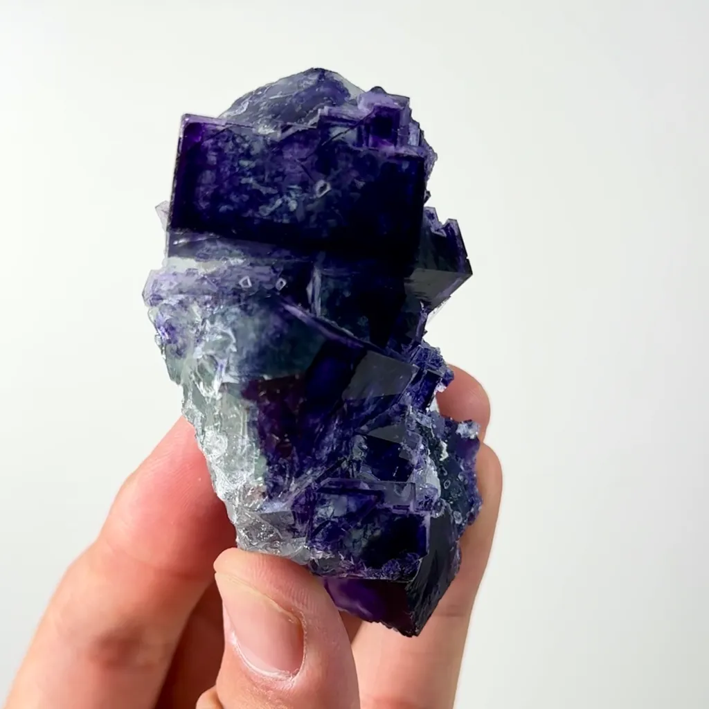 Natural Purple Fluorite Mineral Specimen,High Quality Specimen,ZHEJIANG,CHINA(40*34*75mm) - image 2