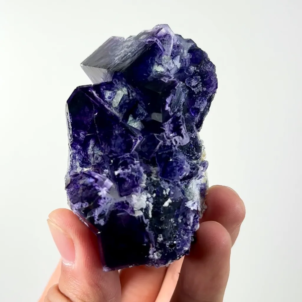 Natural Purple Fluorite Mineral Specimen,High Quality Specimen,ZHEJIANG,CHINA(40*34*75mm) - image 3