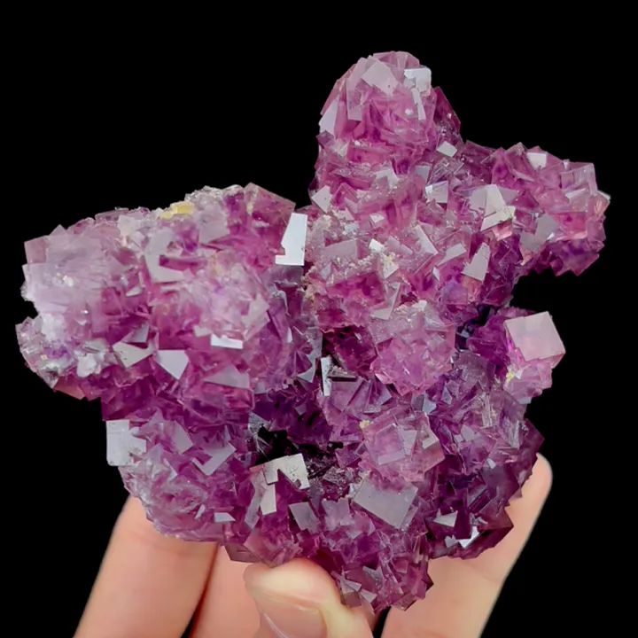 Natural Purple Fluorite Mineral Specimen,High Quality Stepped Specimen:ANHUI,CHINA (116*91*57mm) - image 4