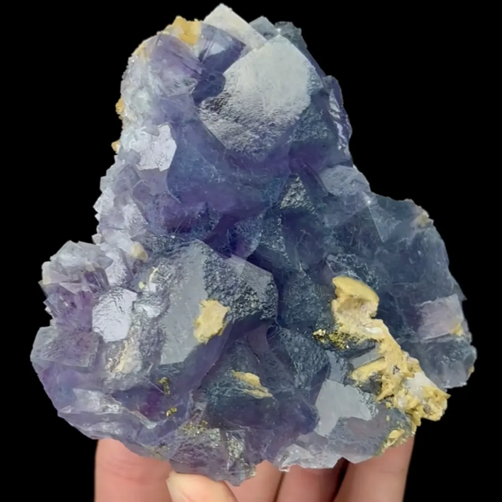 Natural Purple Fluorite Mineral Specimen,High quality:Yaogangxian,Hunan(100*105*35mm) - image 3