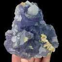 Natural Purple Fluorite Mineral Specimen,High quality:Yaogangxian,Hunan(100*105*35mm) - image 3