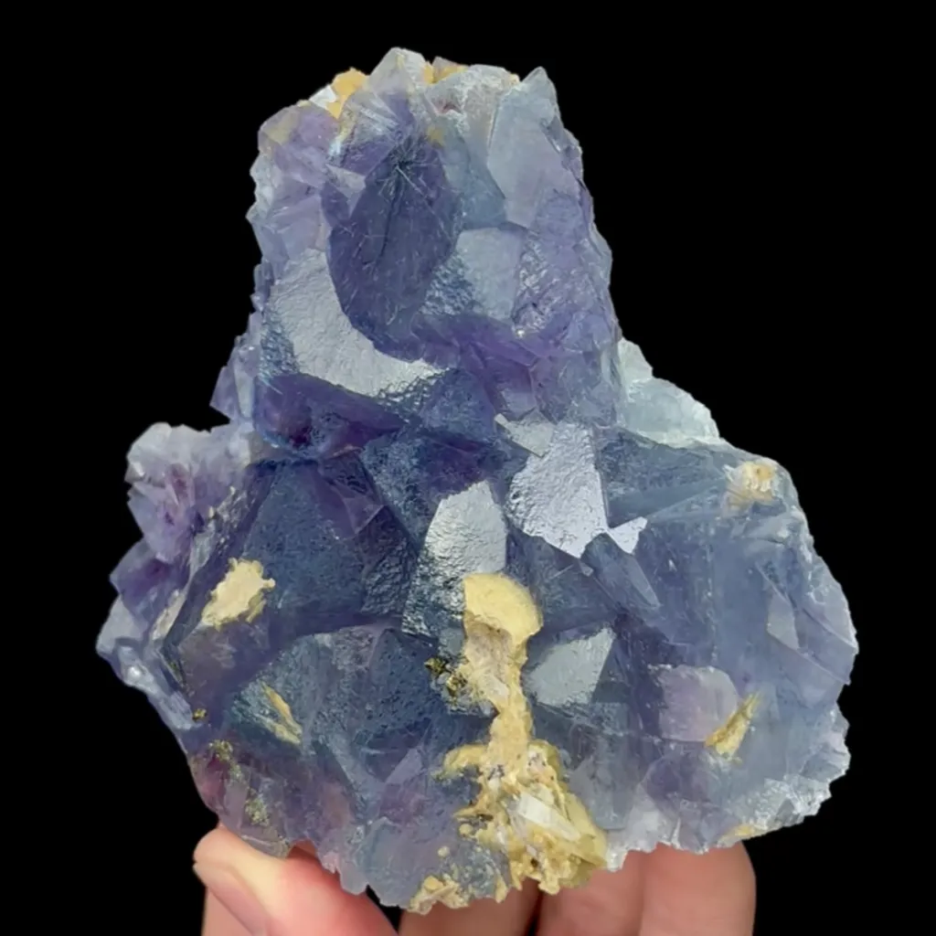 Natural Purple Fluorite Mineral Specimen,High quality:Yaogangxian,Hunan(100*105*35mm) - image 2